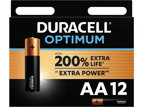 Foto van Duracell Optimum 200% batterij AA blister(12) Duracell Optimum 200% batterij AA blister(12)