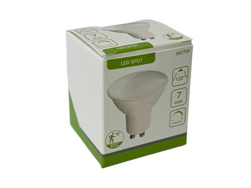 LED spot GU10 230V 7-75W 120gr wit 2700K dimbaar SENSOR