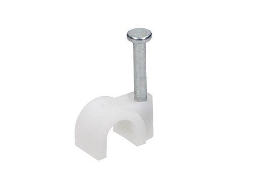 Kabelclip 12mm rond wit zak(25)