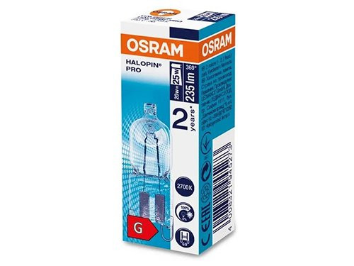 Foto van Halogeen lamp G9 20W 230V helder Halogeen lamp G9 20W 230V helder