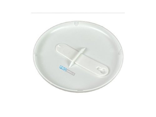 Plafondplaat rond wit 130mm