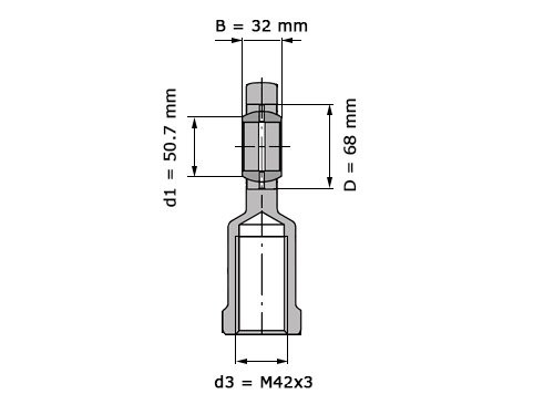 Foto van INA Stangkop GIL45 DO 2RS (45x102x32mm) INA Stangkop GIL45 DO 2RS (45x102x32mm)