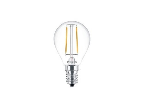 Philips LED kogel E14 2-25W 2700K filament helder blister