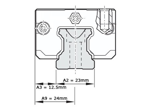 Bosch Rexroth Kogelwagen Koolstofstaal KWD-025-SKS-C0-N-1 Zonder Kogelketting