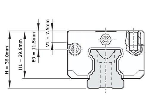 Bosch Rexroth Kogelwagen Koolstofstaal KWD-025-SKS-C0-N-1 Zonder Kogelketting
