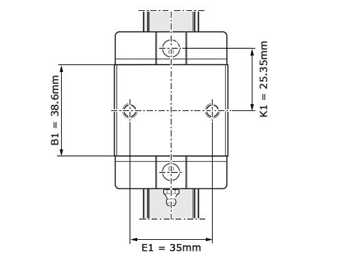 Bosch Rexroth Kogelwagen Koolstofstaal KWD-025-SKS-C0-N-1 Zonder Kogelketting