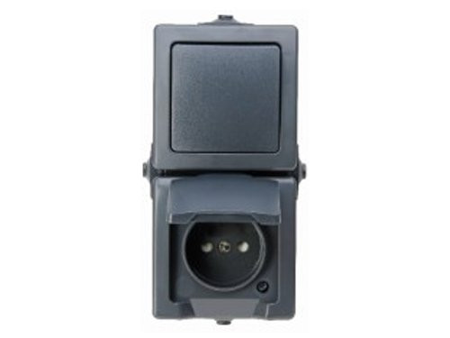 Foto van Kopp SWD opbouw combinatie RA wissel verticaal antraciet Kopp SWD opbouw combinatie RA wissel verticaal antraciet