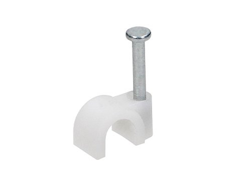 Kabelclip 8mm rond wit zak(25)