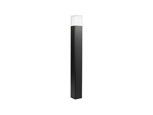 Paallamp zwart 80cm vierkant 12W LED IP44 3000K