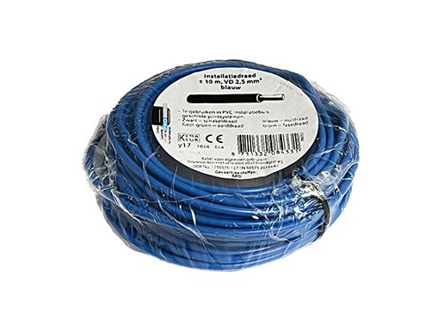 VD draad 2.5qmm blauw 10m