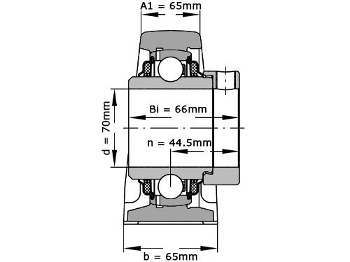 INA Lagerblok Staand TASE70 (70mm)
