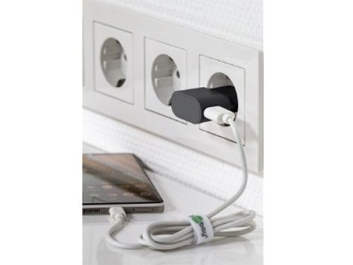 USB lader haaks 1A zwart