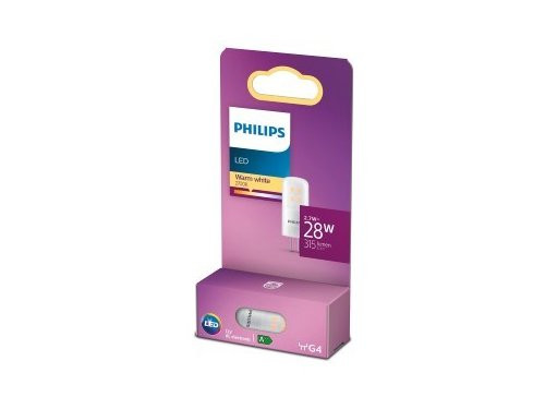 Philips LED steek G4 12V 2,7-28W 2700K mat blister
