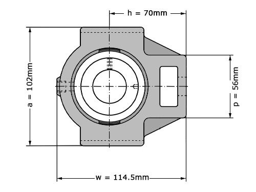 Foto van INA Lagerblok Span RTUE30 (30mm) INA Lagerblok Span RTUE30 (30mm)