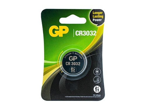 Foto van GP CR3032 lithium knoopcel batterij 3V blister(1) GP CR3032 lithium knoopcel batterij 3V blister(1)