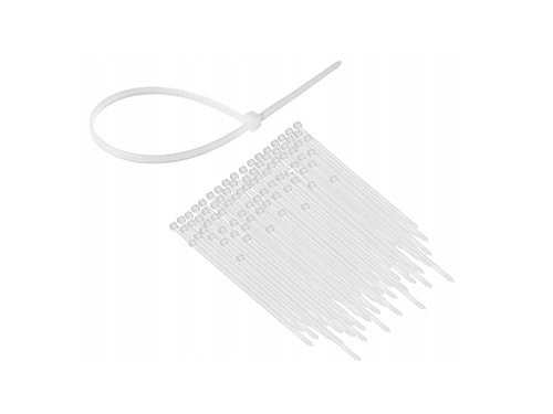 Foto van Kabelbinder 2.5x100mm Transparant 100 Stuks Kabelbinder 2.5x100mm Transparant 100 Stuks