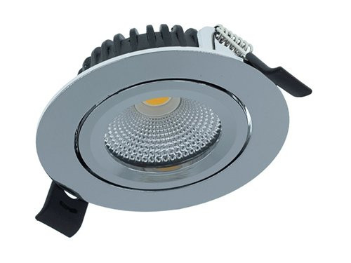 LED inbouwspot 5W 2700K 82mm 36gr rond verstelbaar chroom