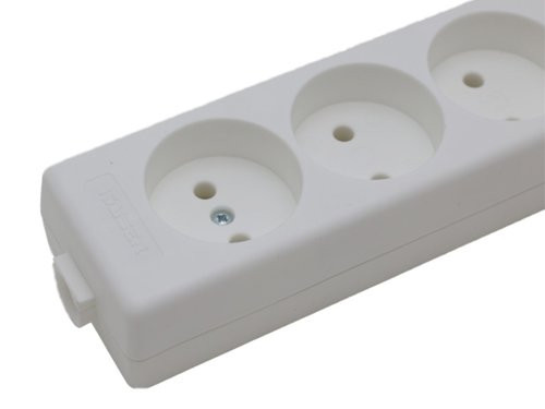 Tafelcontactdoos 6V langwerpig wit