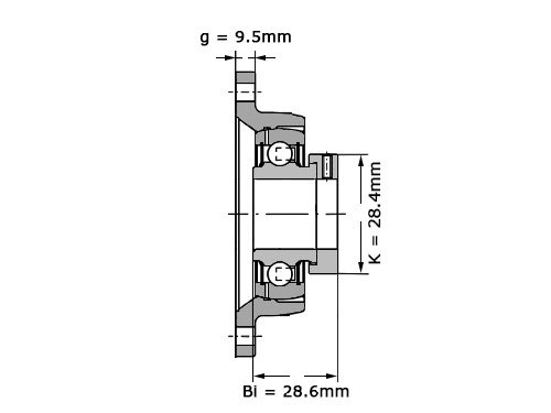 Foto van INA Lagerblok Ovaal PCJT17 (17mm) INA Lagerblok Ovaal PCJT17 (17mm)