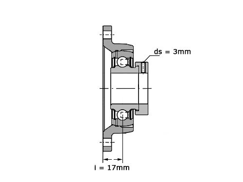 Foto van INA Lagerblok Ovaal PCJT17 (17mm) INA Lagerblok Ovaal PCJT17 (17mm)