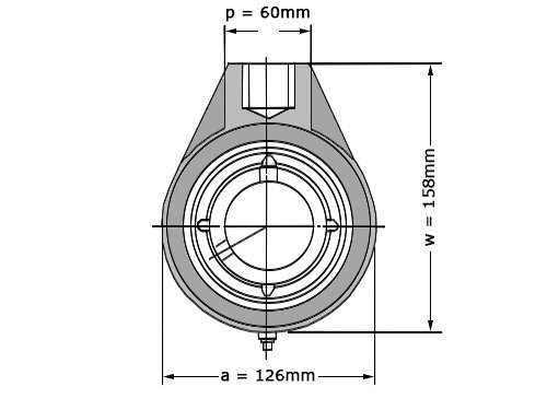 Foto van NSK Lagerblok Span UCHB211 D1 (55mm) NSK Lagerblok Span UCHB211 D1 (55mm)