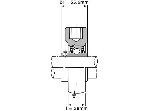Foto van NSK Lagerblok Span UCHB211 D1 (55mm) NSK Lagerblok Span UCHB211 D1 (55mm)