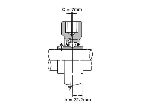 Foto van NSK Lagerblok Span UCHB211 D1 (55mm) NSK Lagerblok Span UCHB211 D1 (55mm)