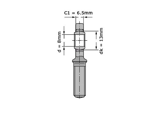 Foto van SKF Stangkop SA8 E (8x25x8mm) SKF Stangkop SA8 E (8x25x8mm)