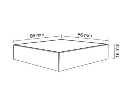 RGB-CCT draadloze opbouw schakelaar 2.4G 4-zones zwart