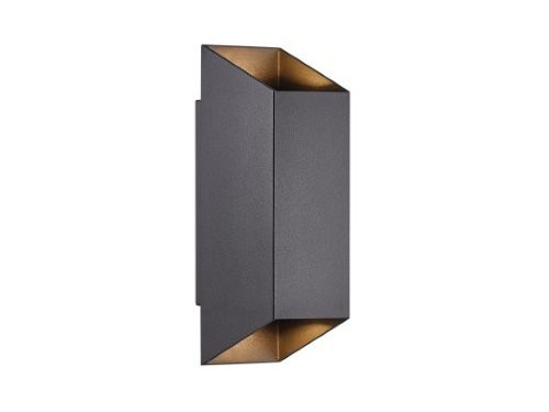Foto van Wandlamp Nico vierkant 2x GU10 zwart IP54 Wandlamp Nico vierkant 2x GU10 zwart IP54