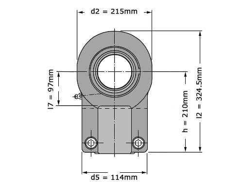 SKF Stangkop SIQG100 ES (100x215x100mm)