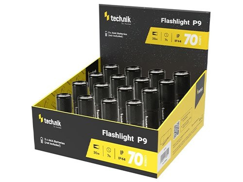 Technik LED zaklamp aluminium 3xAAA 70 lumen