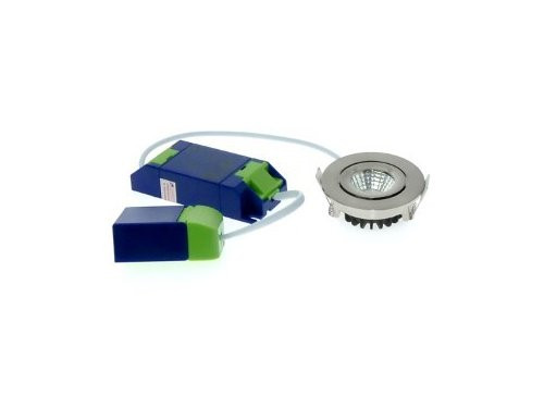 Foto van LED inbouwspot 5W DimToWarm 62mm 36gr rond verstelbaar geschuurd staal LED inbouwspot 5W DimToWarm 62mm 36gr rond verstelbaar geschuurd staal