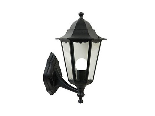 Foto van Wandlamp Cardiff Up E27 zwart IP44 Wandlamp Cardiff Up E27 zwart IP44