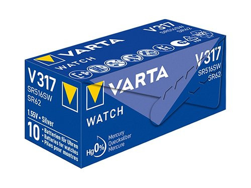 Foto van Varta 317 batterij SR62 doosje(10) Varta 317 batterij SR62 doosje(10)