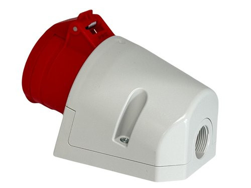 Foto van CEE 5P/32A/400V opbouw wcd rood CEE 5P/32A/400V opbouw wcd rood