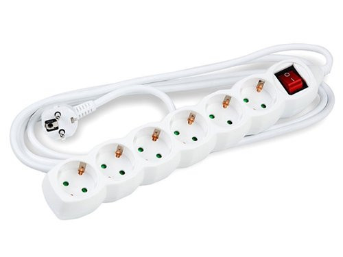 TCD RA 6V 1,5m snoer met schakelaar wit