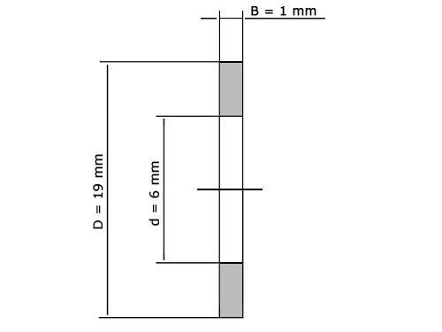 SKF Schijf Naaldtaatslager AS0619 (6x19x1mm)