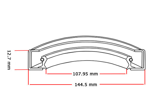 Oliekeerring 107.95x144.5x12.7mm BASL NBR 70