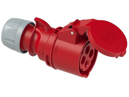 Foto van CEE 4P/16A/400V contra rood CEE 4P/16A/400V contra rood