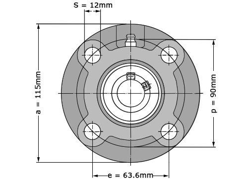 JTEKT - Koyo Lagerblok Rond UCFC205 J (25mm)