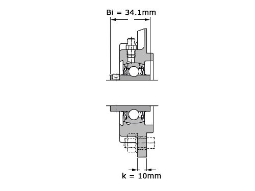 JTEKT - Koyo Lagerblok Rond UCFC205 J (25mm)