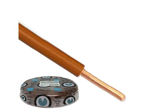 VD H07V-U draad Eca 2,5qmm bruin Vatan 100m