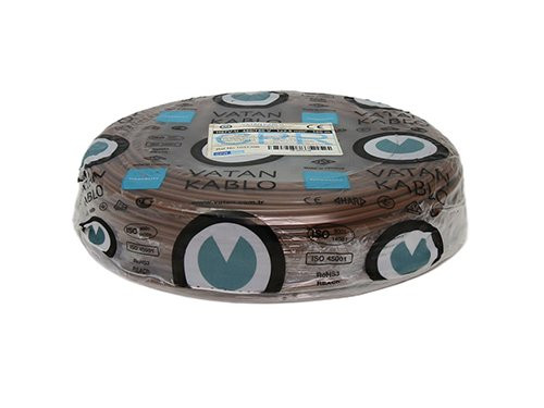 VD H07V-U draad Eca 2,5qmm bruin Vatan 100m