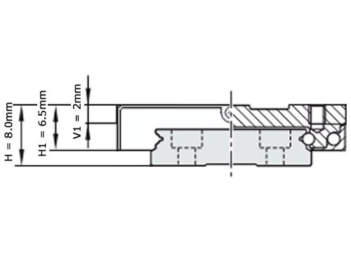 Foto van Bosch Rexroth Miniatuurwagen Resist NRII MWA-007-SNS-C1-H-3 Zonder Kogelketting - LFS Bosch Rexroth Miniatuurwagen Resist NRII MWA-007-SNS-C1-H-3 Zonder Kogelketting - LFS