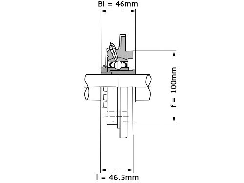 NSK Lagerblok Rond UKFC208 (35mm)