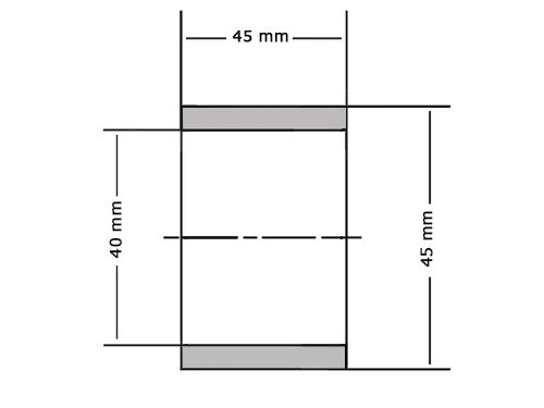 Glijlager Sinterbrons BP25 40x45x45mm