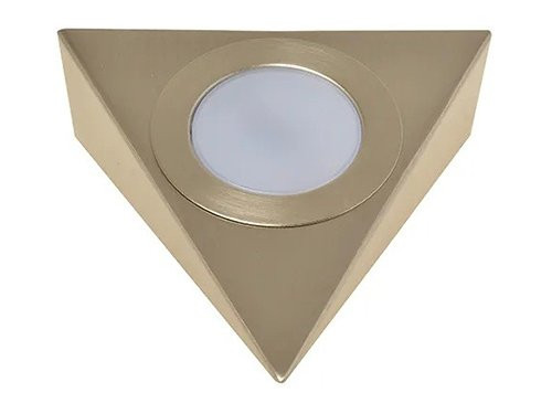 Foto van Driehoekspot opbouw geschuurd staal 4W LED Driehoekspot opbouw geschuurd staal 4W LED