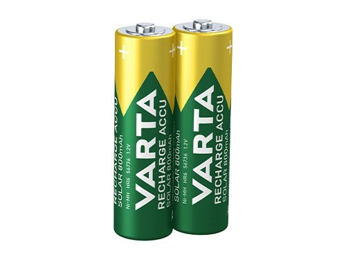 Foto van Varta NiMH oplaadbare batterij AAA 550mA Solar blister(2) Varta NiMH oplaadbare batterij AAA 550mA Solar blister(2)