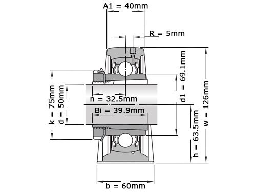 SKF Lagerblok Staand SYJ55 KF (50mm)